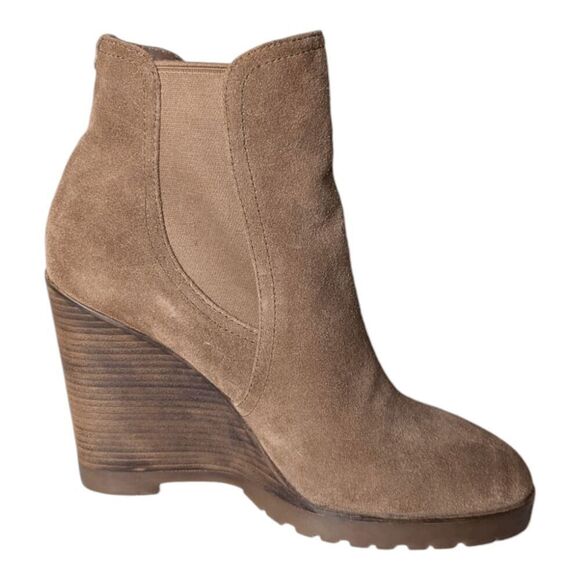 MICHAEL KORS Thea Brown Suede Booties Size 9M - Picture 7 of 10